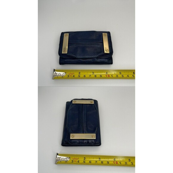Chloe Leather 6 Ring Key Case Navy Blue Authentic/93